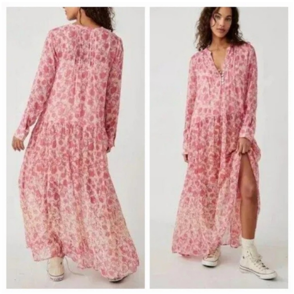Free People boho maxi dress size Medium